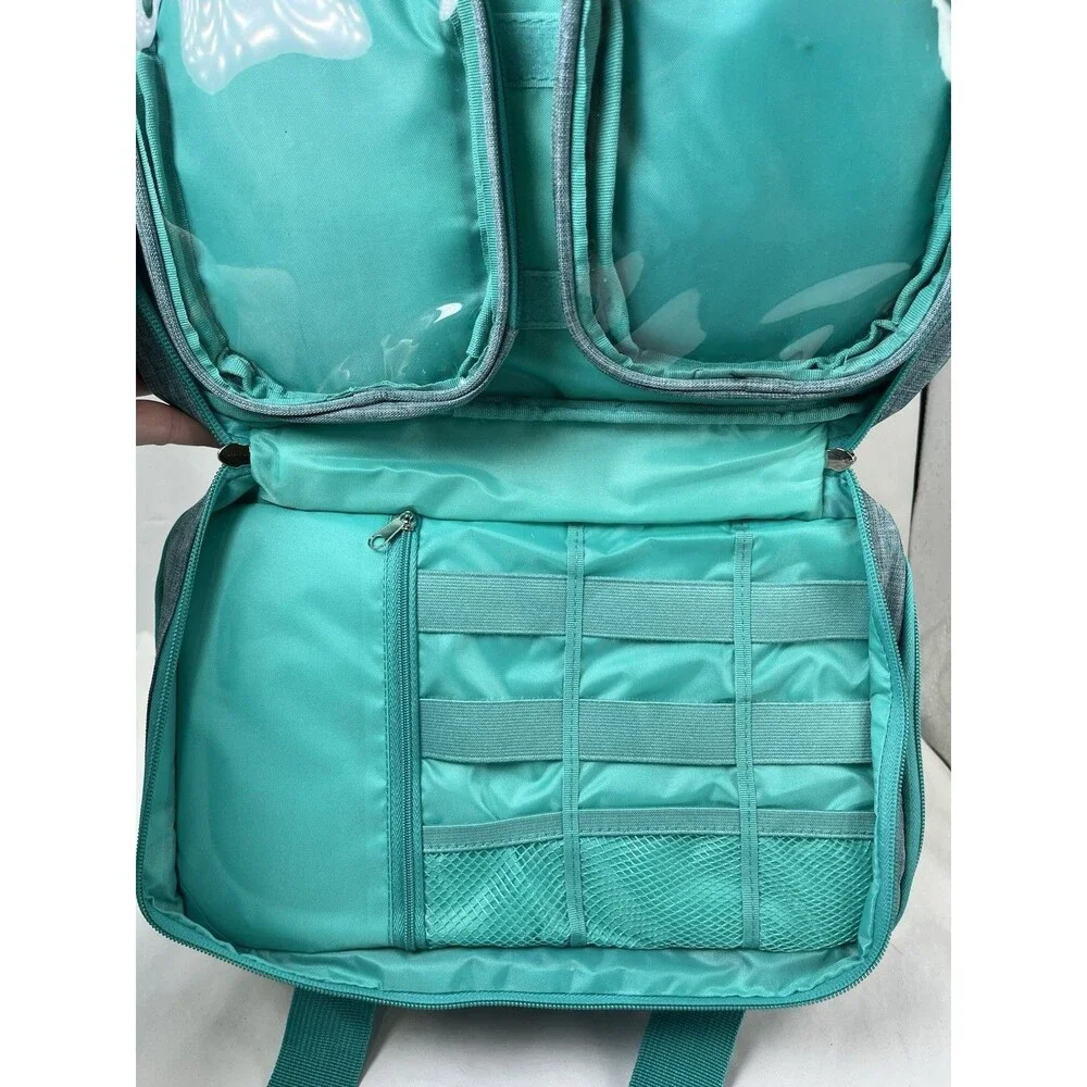 SINGER Sewing Accessories Organizer (Bag Only) – Double Layer Portable Teal